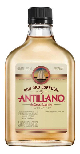 Paquete De 3 Ron Antillano Oro 250 Ml