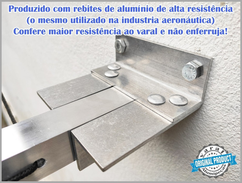 Imagem 9 de 9 de Varal Roupa Alumínio Articulado Dobrável Excelente Qualidade