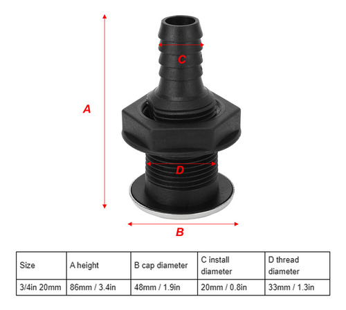 Manguera De 3/4 De Pulgada Y 20 Mm Con Conexión A Casco Para