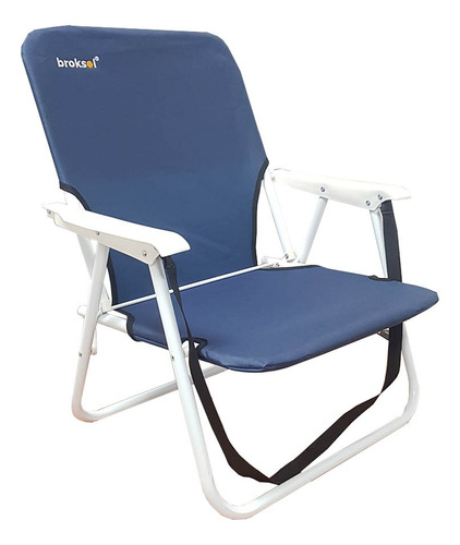 Sillon Bajo Playero Reposera Camping Playa Apoya Brazo