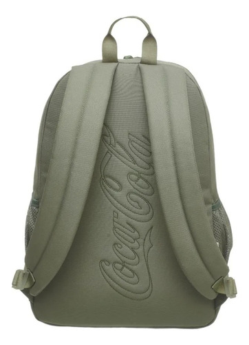 Mochila De Costas Coca Cola Vibes Grande Juvenil Escolar Cor Verde