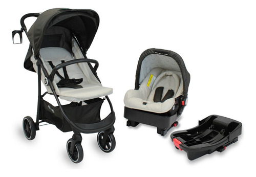 Sistema De Viaje Con Accesorios Kool Baby Ts-01 Color Negro Chasis Negro