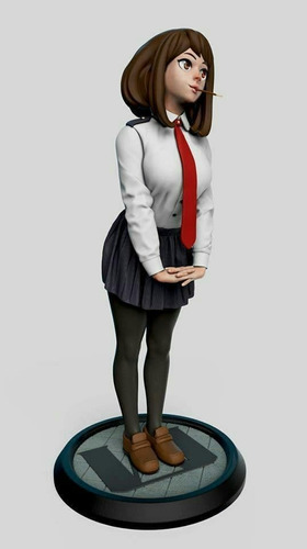 Archivo Stl Impresión 3d - My Hero Academia Uraraka Statue