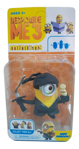 Muñeco Minions Grande 11 Cm Brazos Articulados Espada