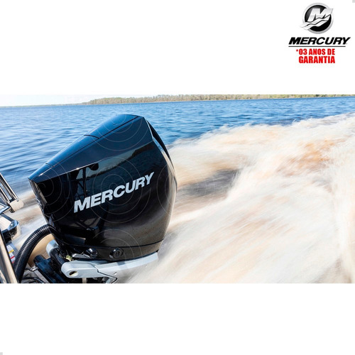 Motor De Popa Mercury 4t 250hp L V8 Dts Pessoa Física Preto