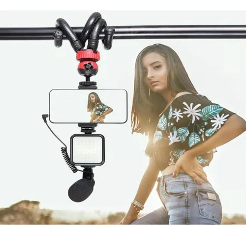Trípode Set Para Video Making Portátil Ay-49g