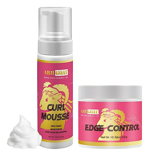 Set De Control De Borde Perfecto Con Aloe Y Mousse Para Rizo