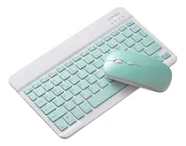 Comprar Combo De Teclado Y Mouse Inalámbrico Bluetooth Recargable Mouse Blanco\u002Fverde Agua Teclado Blanco\u002Fverde Agua