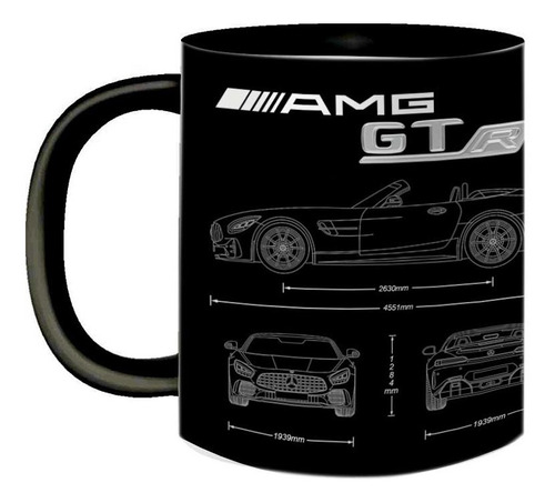 Caneca Porcelana Mercedes Benz Amg Gt R Roadster 325ml