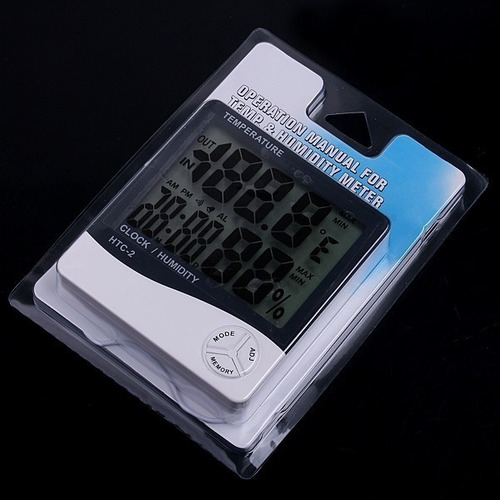 Reloj Termohigrometro Digital Sonda Temperatura Humedad Htc2