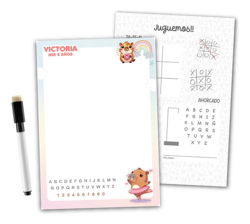 30 Souvenirs Pizarras Con Juegos Capibara