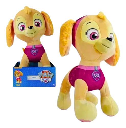Peluche grande Skye Fast Paw Patrol de 30 cm