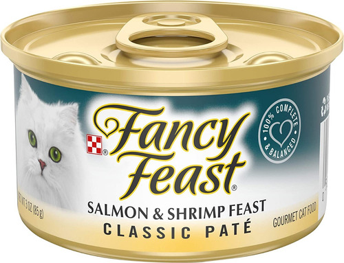 Alimento Gourmet De Gato Fancy Feast Salmon Y Camaron 24pack
