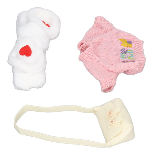 Anriy Ropa De Juguete De Peluche De Pato Lavable Juego De 3