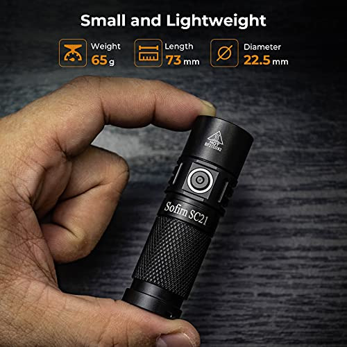 Linterna De Llavero Pequeña Sc21, Luz Mini Recargable ...