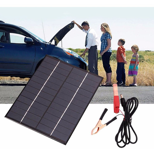 Imagen 3 de 10 de Clip De Batería Del Kit Del Panel Solar De 5.5w Para El