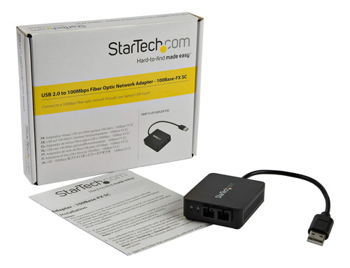 Convertidor Usb A Fibra Óptica Startech.com 100mbps Usb 2.0