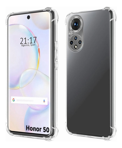 Funda Acrigel Airbag Rígido Para Huawei Nova 9 / Honor 50 Transparente Acrigel Reforzado