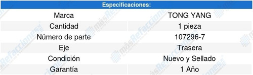 Defensa Trasera Tong Yang Mazda 3 (10-13)