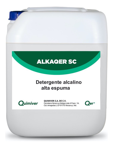 Detergente Alcalino Alta Espuma 20 Lts 