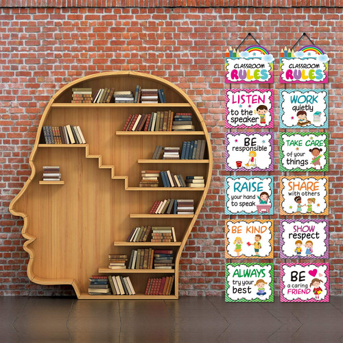 Carteles De Reglas De Aula Decoración Para Jardín Y Escuelas