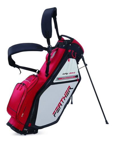 Bolsa Golf Stand Big Max Dri Lite Feather 100% Impermeable Color Roja/Negra