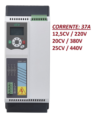 Chave Partida Soft Starter Wce 220/380/440v C/ Bypass E Ihm