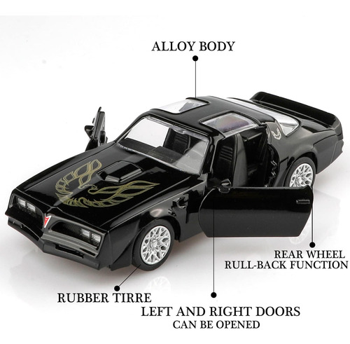 Tokaxi Scale 1978 Pontiac Firebird Trans Am Diecast Car Mode