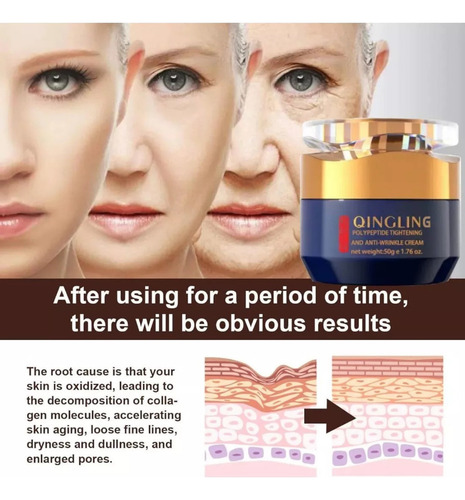 Crema Facial Qingling, Endurecedora Y Antipolipeptídica *1