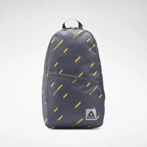 Backpack Unisex Reebok Ec5425 Gris Color Gris oscuro/Amarillo