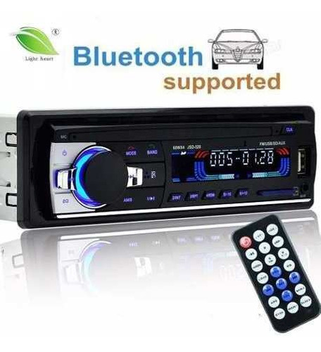 Imagem 1 de 10 de Auto Radio Bluetooth Som Veicular Jsd 520 Novo Completo