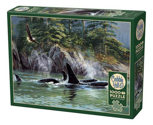 Rompecabezas Orcas Y El Bosque 1000 Pz Cobble Hill Naturaleza