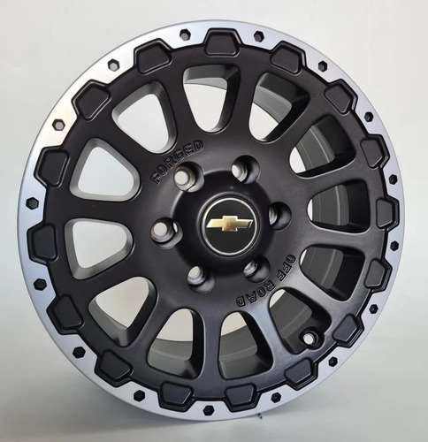 Jogo De Rodas S10 Chevrolet Aro 16x7 / (6x139) Kr M15 Cor Preto Fosco Diamantado