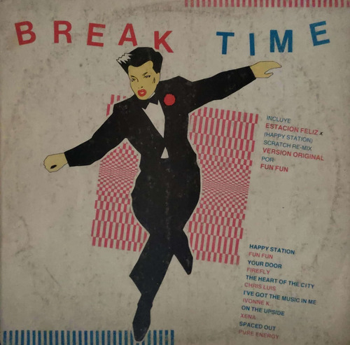 Disco Break Time Happy Station Compilado Lp Nacional Lamdisc