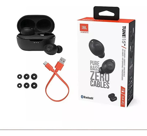 Audifonos Jbl Tune 115 Tws Zero Cable 21h Auricular Original