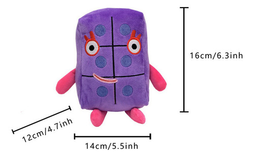 Numberblocks Peluche Muñeca Juguete Cumpleaño Regalo 2024