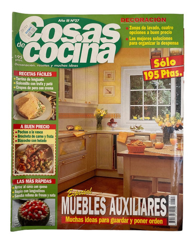 Revista Cosas De Cocina #27 Año 2000 Muebles Auxiliares