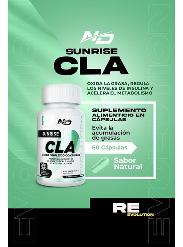 Cla Acido Linoleico Conjugado 60 Capsulas Nd Evolution