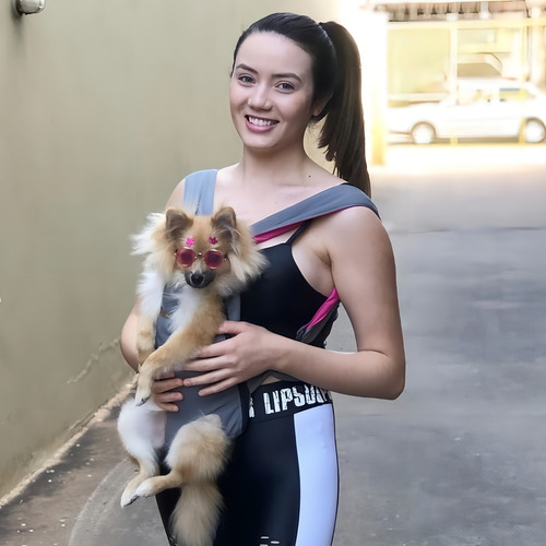 Agridoce Pet Mochila Canguru Rosa-chiclete Ex