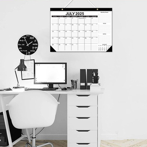 Planificador Mensual De Escritorio Calendario De Escritorio