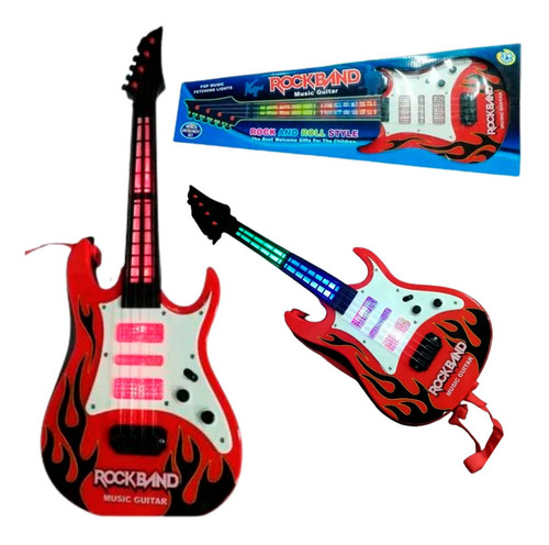 Guitarra Rock Music Luces Musical Juguete Niños