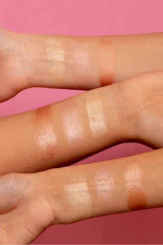 Mazz Make Up Iluminador En Barra Trio Natural Glow Mazz Hidrata duracion 8hs