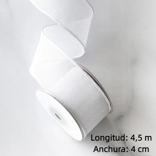 5pc Huincha De Arpillera 4 Cm De Ancho Pieza 4.5 Metros