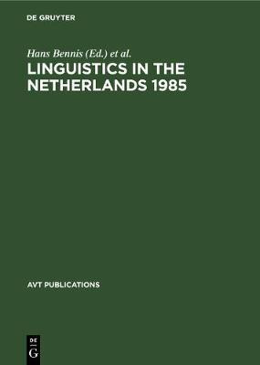 Libro Linguistics In The Netherlands 1985 - Hans Bennis