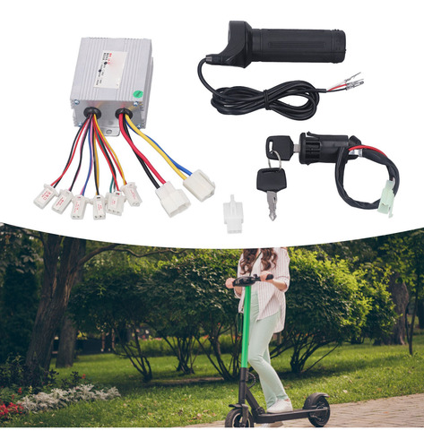 Kit De Controlador De 24 V Y 500 W Con Acelerador Twist Grip