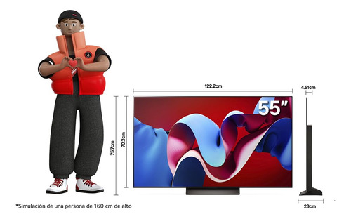 Lgo Ledevo 55 Pulgadas 4k Smart Tv 2024 Thinq Ai Oled55c4psa (Usado)