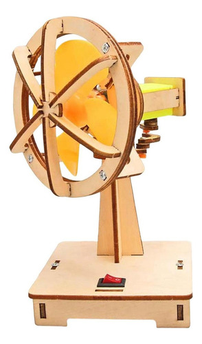 S. Diy Ventilador Pequeño De Madera Niños Ciencia