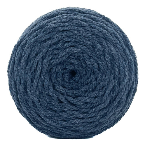 Cuerda Cordón De Algodón Para Macramé 2mm 500g Colores Color Azul Oxford