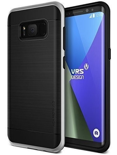 Funda Compatible Con Galaxy S8 Plus Negro Plata Tpu Rígido