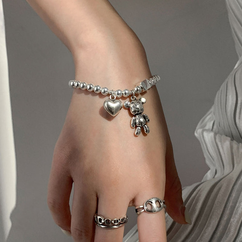 925 Sterling Silver Bracelets For Women String Of Beads